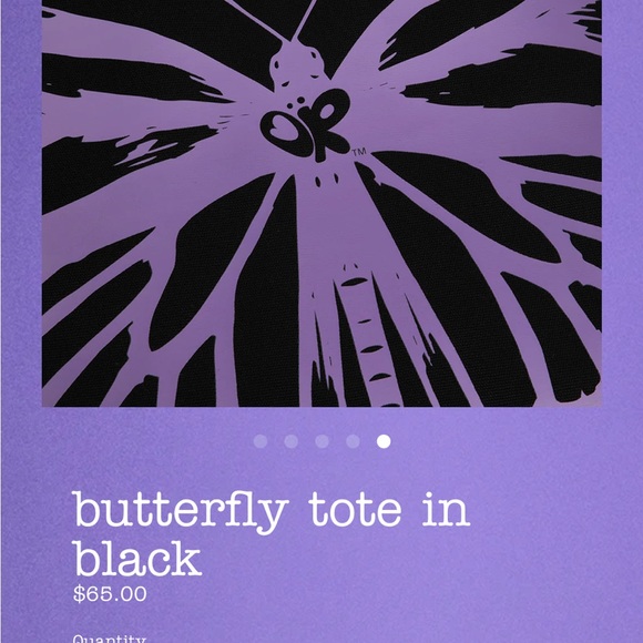 New purple butterfly tote Merch from Olivia Rodrigo concert - Picture 7 of 7